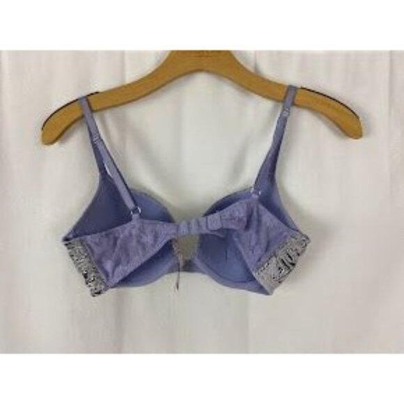 Victoria's Secret Dream Angels Silver/ Lavender Push Up Bra 32C. - Picture 2 of 8